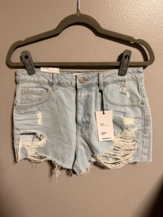 Forever 21 Pants - Forever 21 NWT High-Rise Denim Jean Shorts Size 27